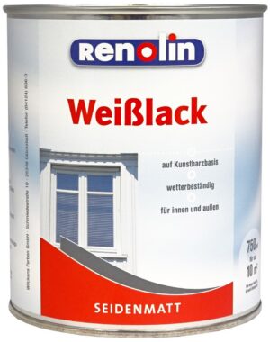 Renolin pusiau matinis baltas lakas