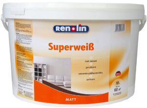 Renolin Superweiss balti sienų ir lubų dažai