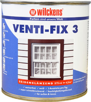 Wilckens Venti-Fix 3 pusiau blizgus langų lakas, baltas