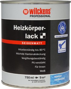 Wilckens Professional pusiau matiniai radiatorių dažai, balti